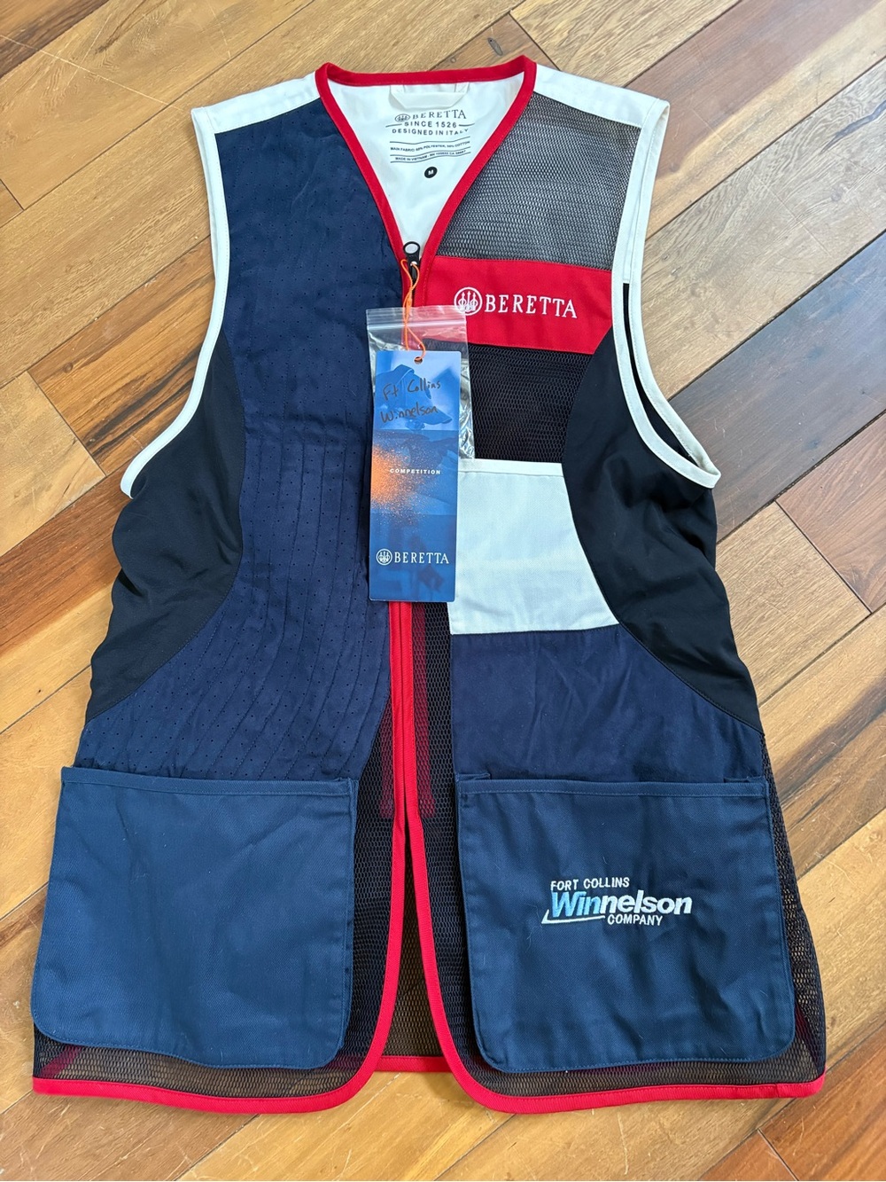 Beretta Men’s Navy, Black & Red Shooting Vest
